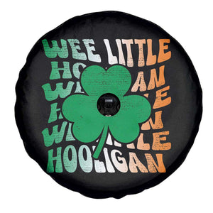 Funny St Patricks Day Spare Tire Cover Wee Little Hooligan Funny Leprechaun Kids Boys Girls TS02 Print Your Wear