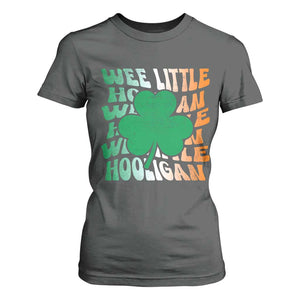Funny St Patricks Day T Shirt For Women Wee Little Hooligan Funny Leprechaun Kids Boys Girls TS02 Dark Heather Print Your Wear