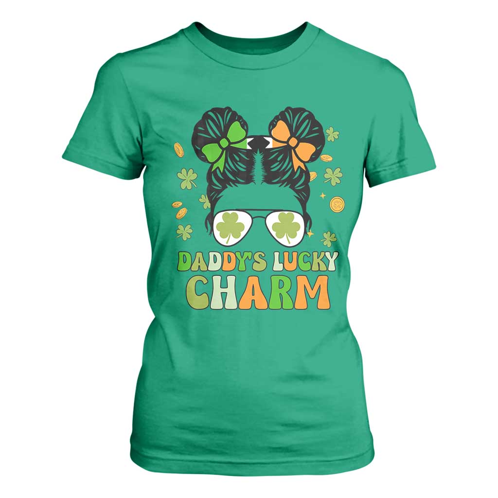 Funny St Patricks Day Kid T Shirt For Women Mommy's Lucky Charm Cute Little Bun Girls TS02 Irish Green Print Your Wear