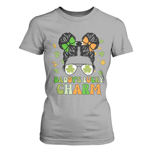 Funny St Patricks Day Kid T Shirt For Women Mommy's Lucky Charm Cute Little Bun Girls TS02 Sport Gray Print Your Wear
