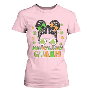 Funny St Patricks Day Kid T Shirt For Women Daddy's Lucky Charm Cute Little Bun Girls TS02 Light Pink Print Your Wear