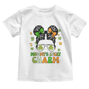 Funny St Patricks Day Kid Toddler T Shirt Daddy's Lucky Charm Cute Little Bun Girls TS02 White Print Your Wear