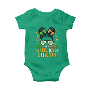 Funny St Patricks Day Kid Baby Onesie Mommy And Daddy's Lucky Charm Little Bun TS02 Irish Green Print Your Wear