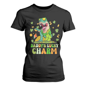 Funny St Patricks Day Kid T Shirt For Women Mommy's Lucky Charm Cute Dinosaur Boys Kids TS02 Black Print Your Wear