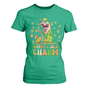 Funny St Patricks Day Kid T Shirt For Women Daddy's Lucky Charm Cute Dinosaur Boys Kids TS02 Irish Green Print Your Wear