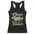 Funny St Patricks Day Drinking Racerback Tank Top Cheers Fuckers Shamrock Lucky Charm TS02 Black Print Your Wear