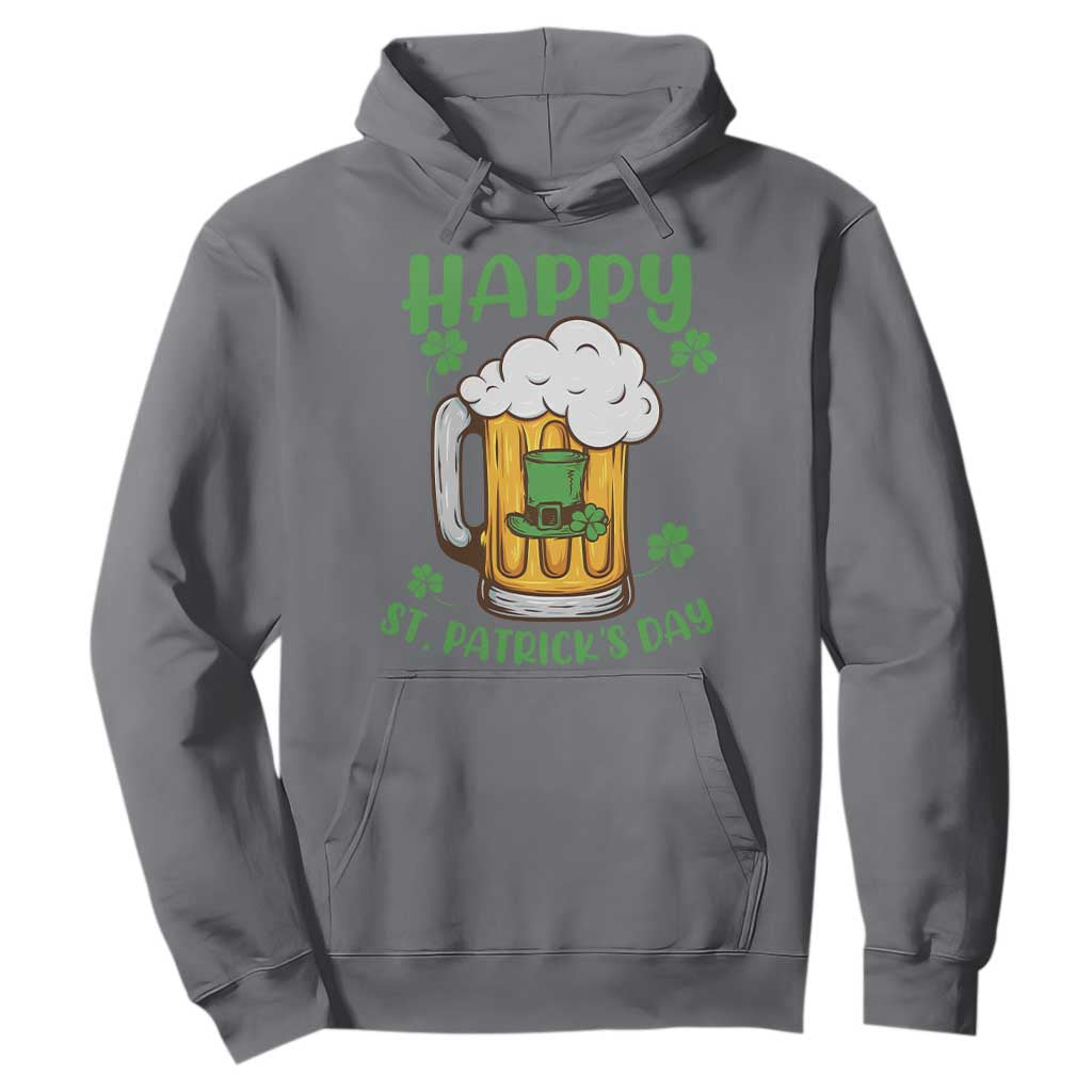 Funny St. Patricks Day Drinking Hoodie Happy Paddy's Patty's Day Beer Lover TS02 Charcoal Printyourwear