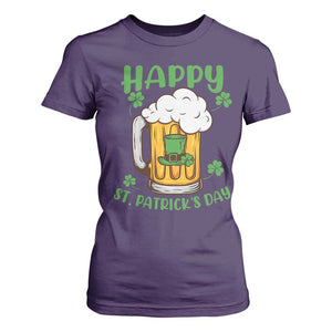 Funny St Patricks Day Drinking T Shirt For Women Happy Paddy's Patty's Day Beer Lover TS02 Purple Print Your Wear