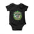 Irish Skull Baby Onesie Irish Dude Sugar Skull St Patricks Day Leprechaun TS02 Black Print Your Wear
