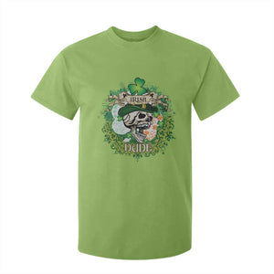 Irish Skull T Shirt For Kid Irish Dude Sugar Skull St Patricks Day Leprechaun TS02 Lime Print Your Wear