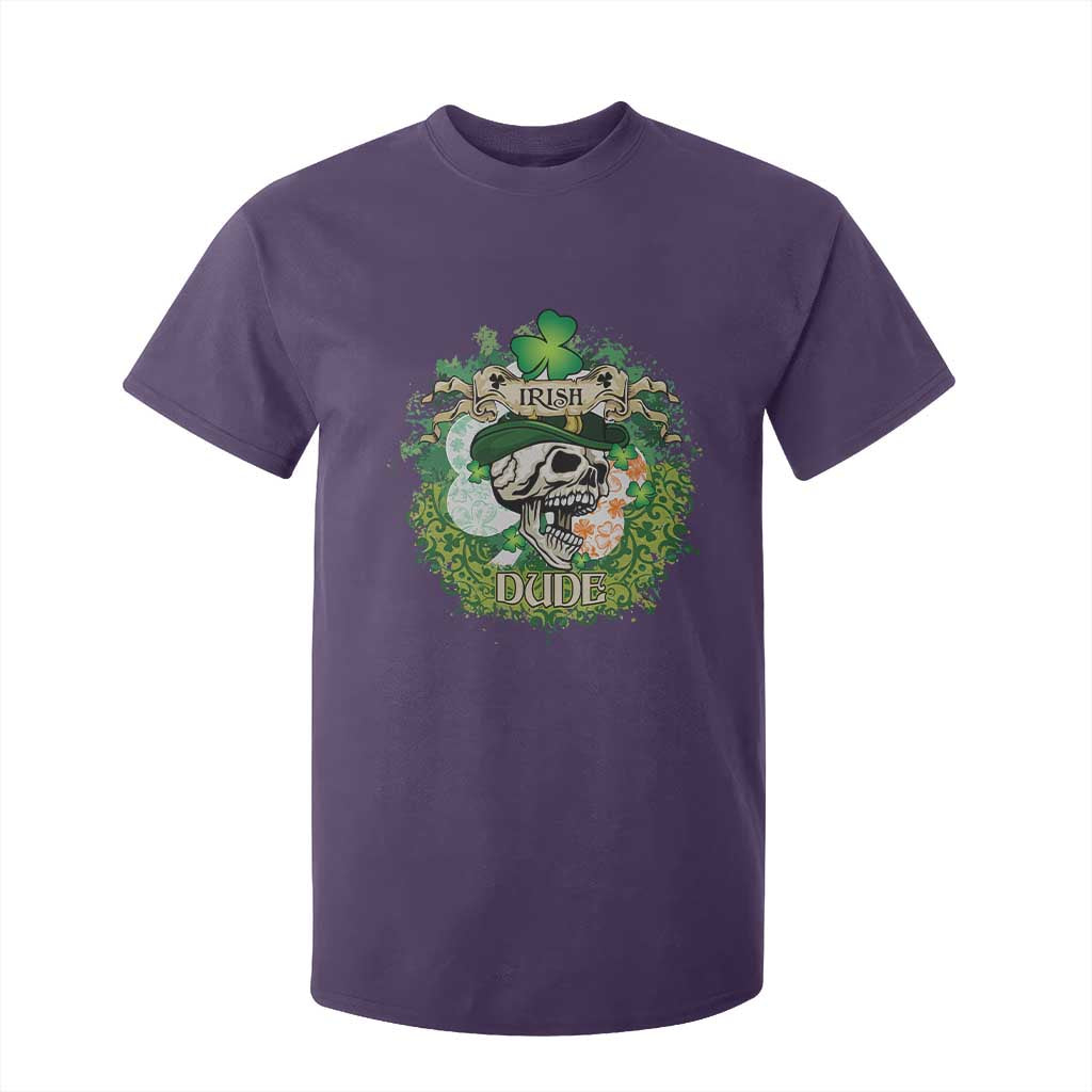 Irish Skull T Shirt For Kid Irish Dude Sugar Skull St Patricks Day Leprechaun TS02 Purple Print Your Wear
