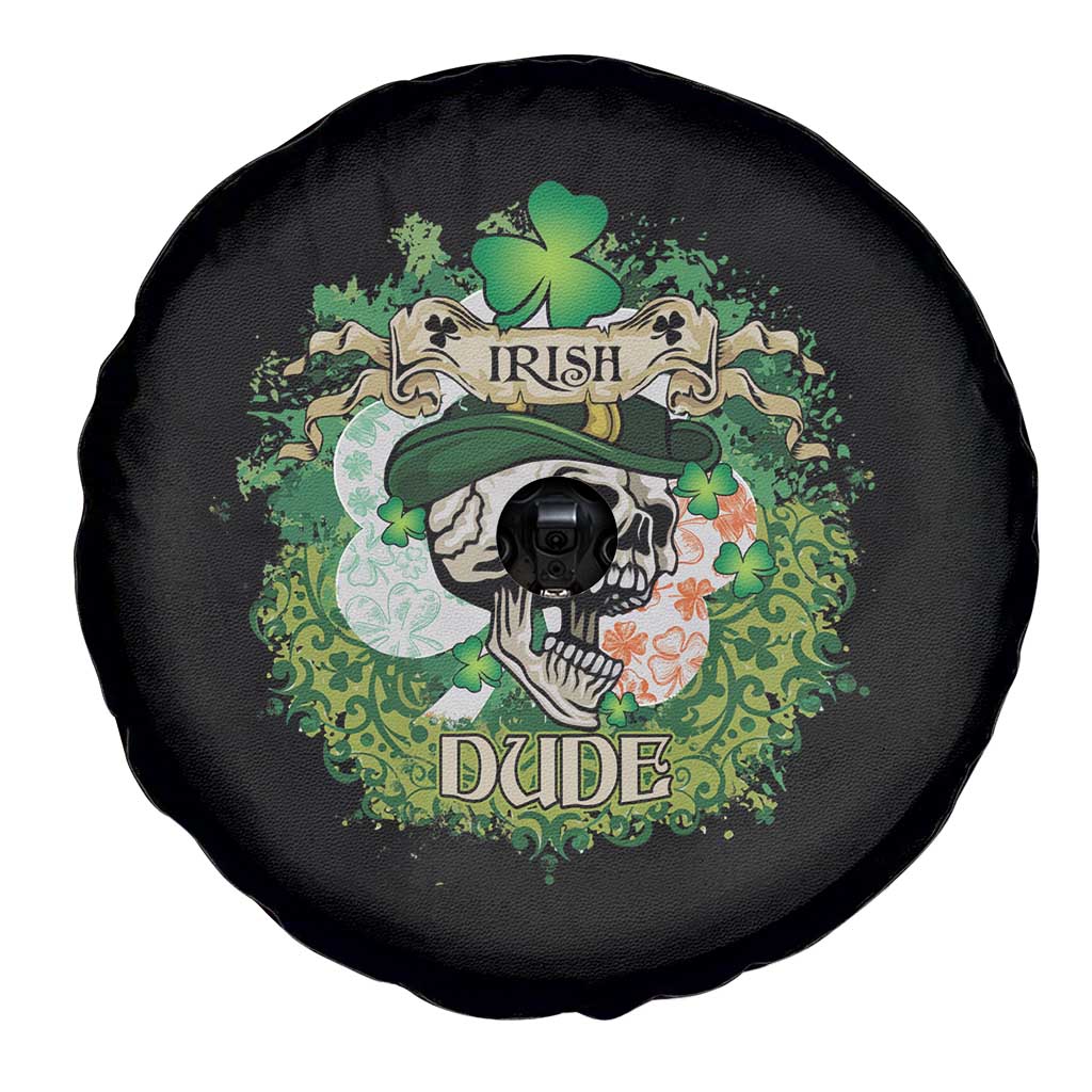 Irish Skull Spare Tire Cover Irish Dude Sugar Skull St Patricks Day Leprechaun TS02 Print Your Wear
