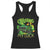 Funny St Patricks Day Racerback Tank Top Crushing My Luck Truck of Shamrocks TS02 Black Print Your Wear