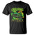 Funny St. Patricks Day T Shirt Crushing My Luck Truck of Shamrocks TS02 Black Printyourwear