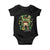 Funny St Patricks Day Baby Onesie You Are My Lucky Charm Shamrock Messy Bun TS02 Black Print Your Wear