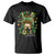 Funny St. Patricks Day T Shirt You Are My Lucky Charm Shamrock Messy Bun TS02 Black Printyourwear