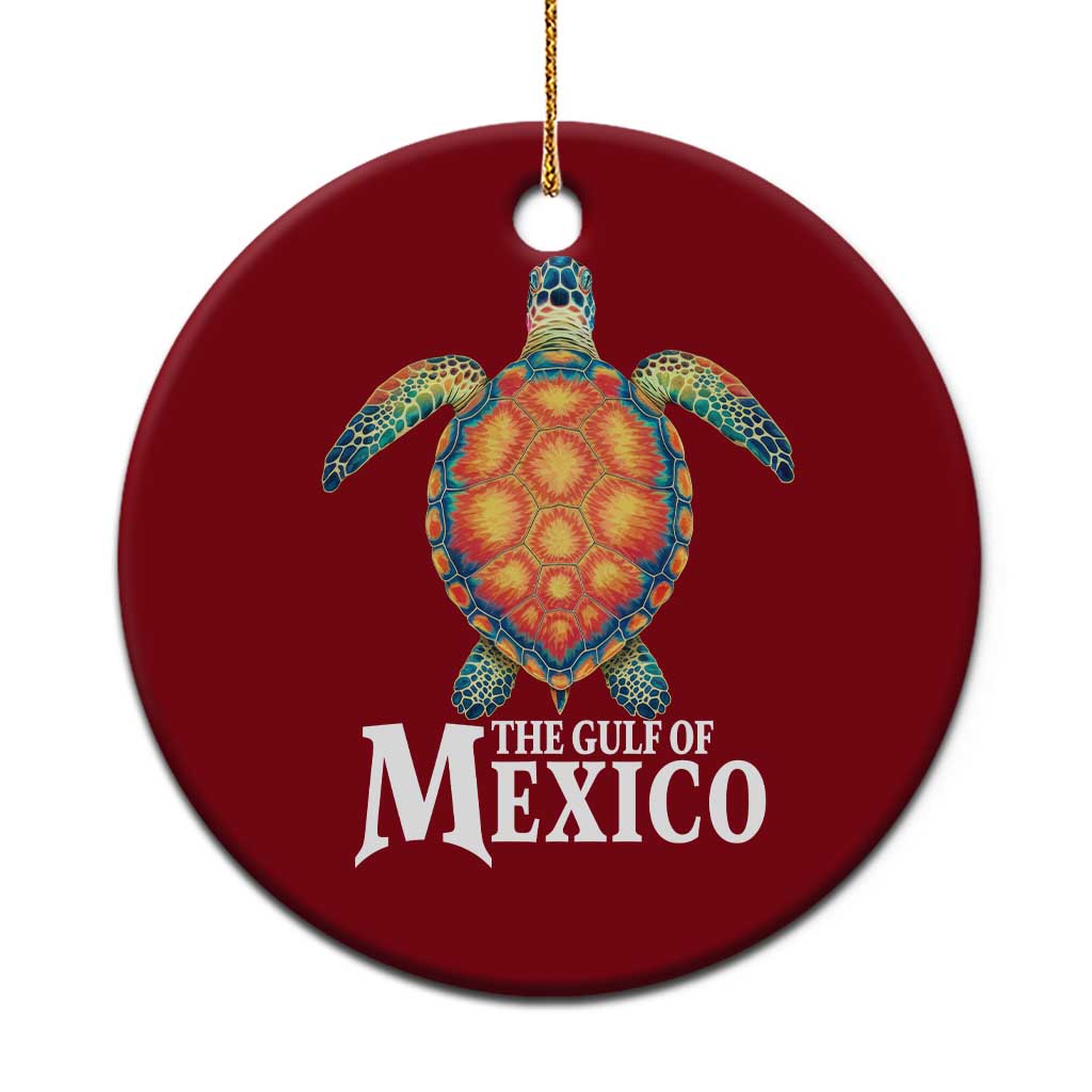 The Gulf Of Mexico Ceramic Ornament Sea Turtle Graphic Forever Never Forget TS02 1pc Red Print Your Wear