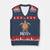 The Gulf Of Mexico V-Neck Knit Sweater Vest Sea Turtle Graphic Forever Never Forget TS02 Navy Red Print Your Wear