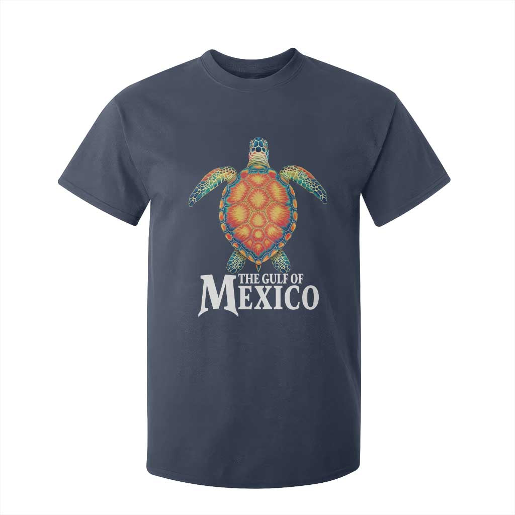 The Gulf Of Mexico T Shirt For Kid Sea Turtle Graphic Forever Never Forget TS02 Navy Print Your Wear