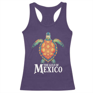 The Gulf Of Mexico Racerback Tank Top Sea Turtle Graphic Forever Never Forget TS02 Purple Print Your Wear
