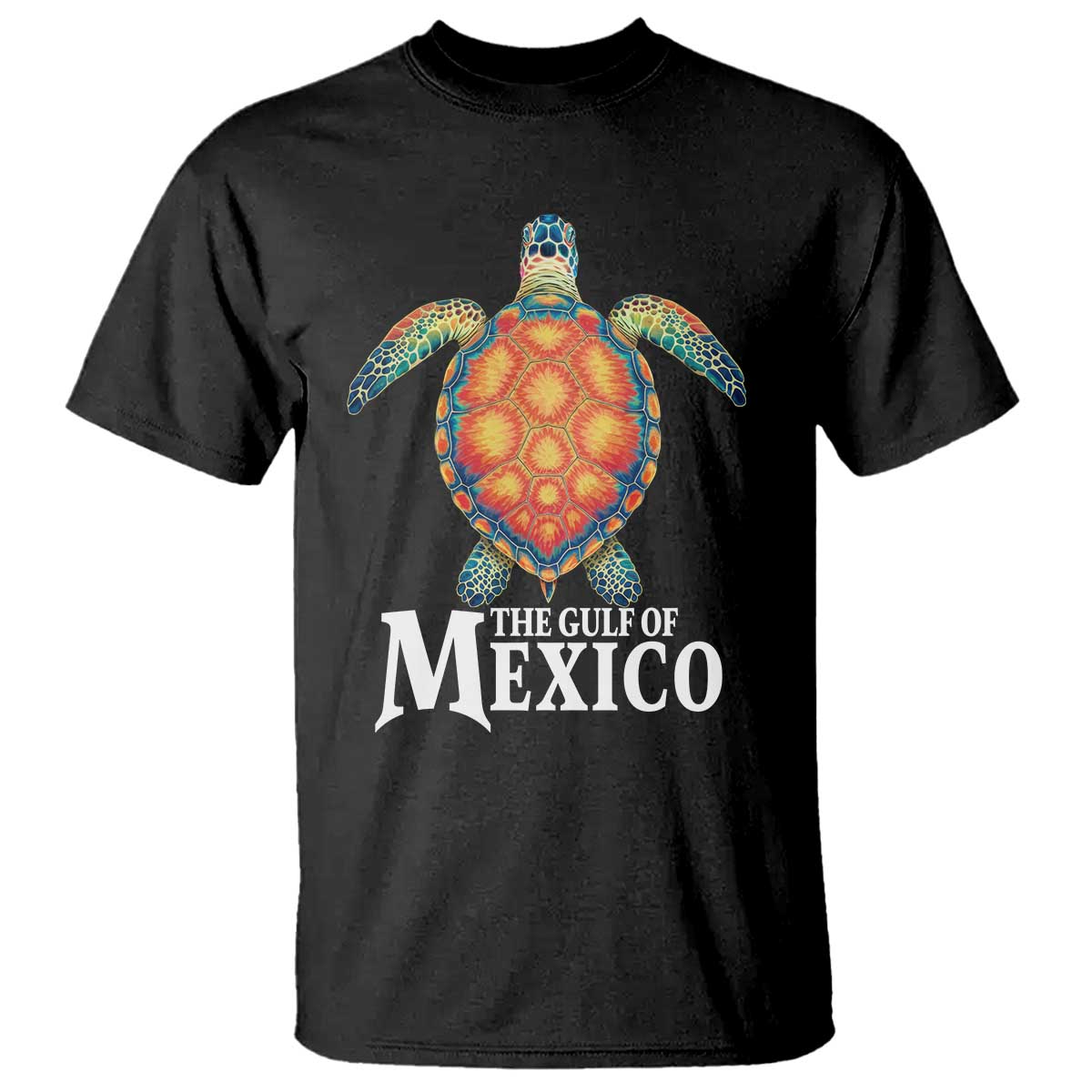 The Gulf Of Mexico T Shirt Sea Turtle Graphic Forever Never Forget TS02 Black Print Your Wear