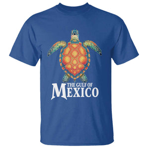 The Gulf Of Mexico T Shirt Sea Turtle Graphic Forever Never Forget TS02 Royal Blue Print Your Wear