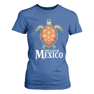 The Gulf Of Mexico T Shirt For Women Sea Turtle Graphic Forever Never Forget TS02 Royal Blue Print Your Wear