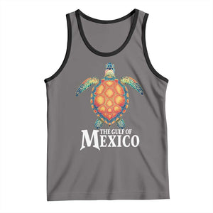 The Gulf Of Mexico Tank Top Sea Turtle Graphic Forever Never Forget TS02 Deep Heather Black Print Your Wear