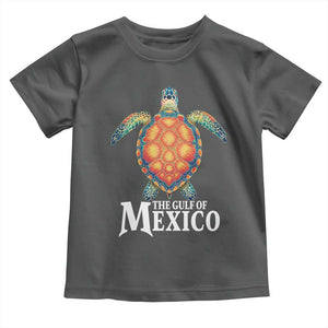 The Gulf Of Mexico Toddler T Shirt Sea Turtle Graphic Forever Never Forget TS02 Dark Heather Print Your Wear