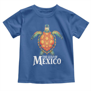 The Gulf Of Mexico Toddler T Shirt Sea Turtle Graphic Forever Never Forget TS02 Royal Blue Print Your Wear