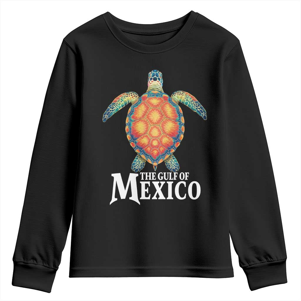 The Gulf Of Mexico Youth Sweatshirt Sea Turtle Graphic Forever Never Forget TS02 Black Print Your Wear
