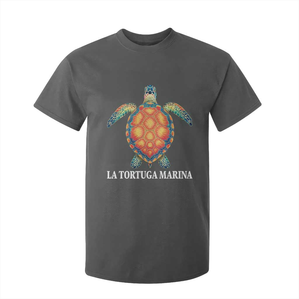 La Tortuga Marina T Shirt For Kid Sea Turtle Gulf Of Mexico Forever TS02 Dark Heather Print Your Wear