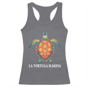 La Tortuga Marina Racerback Tank Top Sea Turtle Gulf Of Mexico Forever TS02 Charcoal Print Your Wear