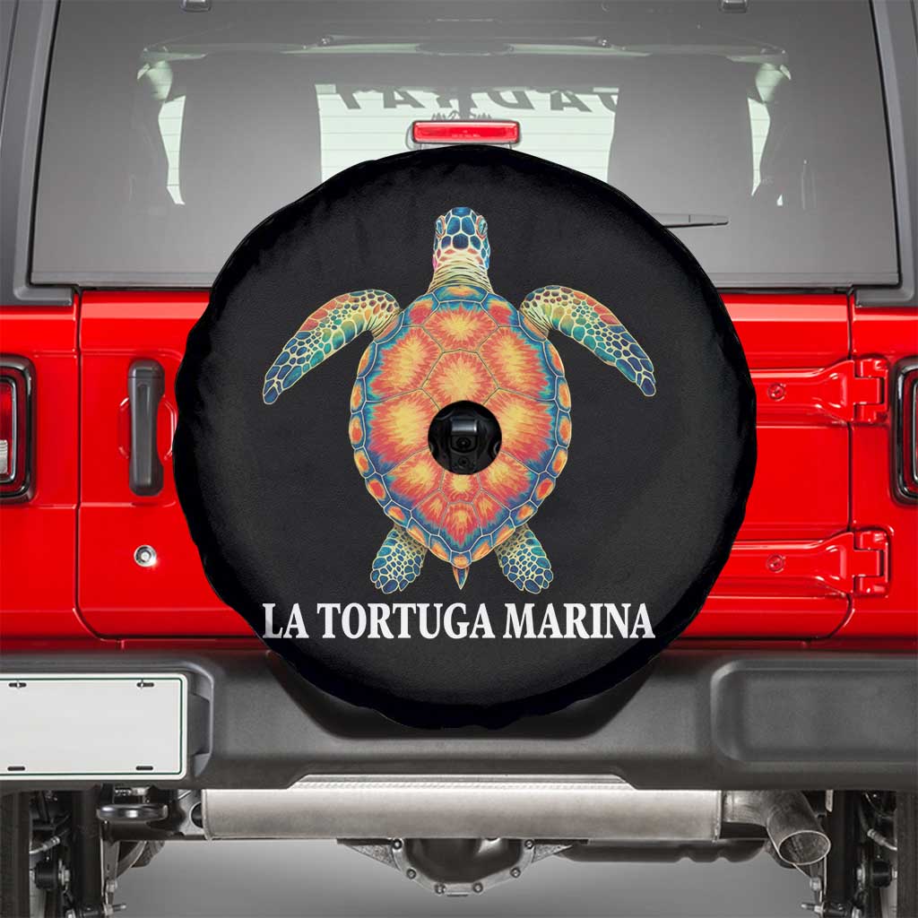 La Tortuga Marina Spare Tire Cover Sea Turtle Gulf Of Mexico Forever TS02 Black Print Your Wear