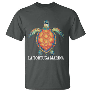 La Tortuga Marina T Shirt Sea Turtle Gulf Of Mexico Forever TS02 Dark Heather Print Your Wear