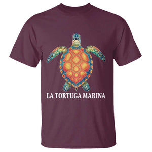 La Tortuga Marina T Shirt Sea Turtle Gulf Of Mexico Forever TS02 Maroon Print Your Wear