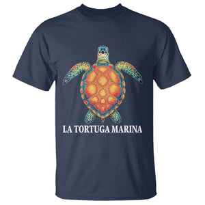 La Tortuga Marina T Shirt Sea Turtle Gulf Of Mexico Forever TS02 Navy Print Your Wear
