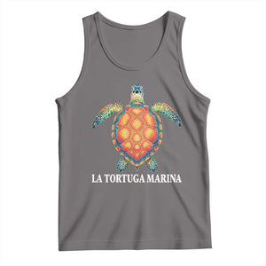La Tortuga Marina Tank Top Sea Turtle Gulf Of Mexico Forever TS02 Deep Heather Print Your Wear