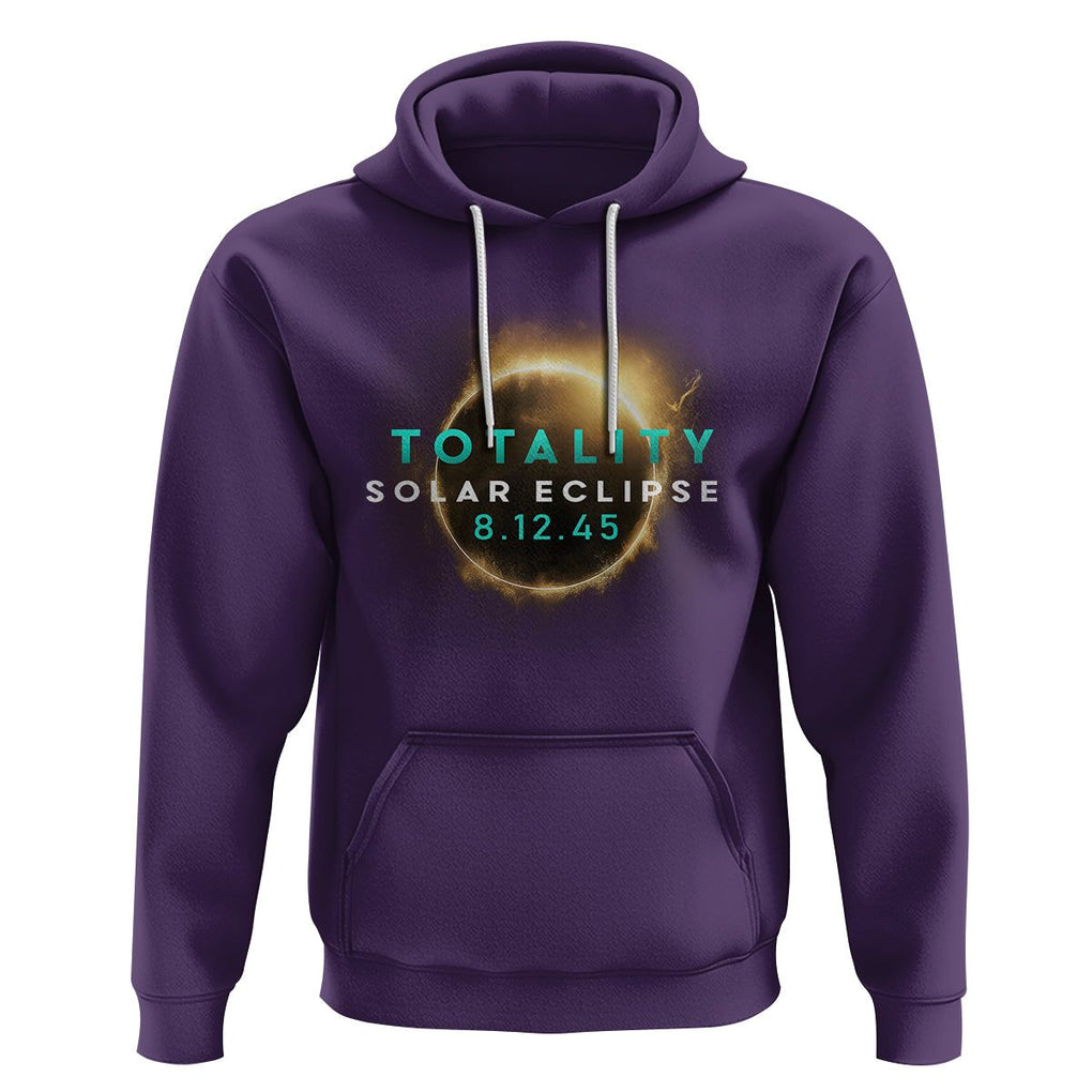 Total Solar Eclipse 2045 Hoodie American Totality August 12 TS02 Purple Printyourwear