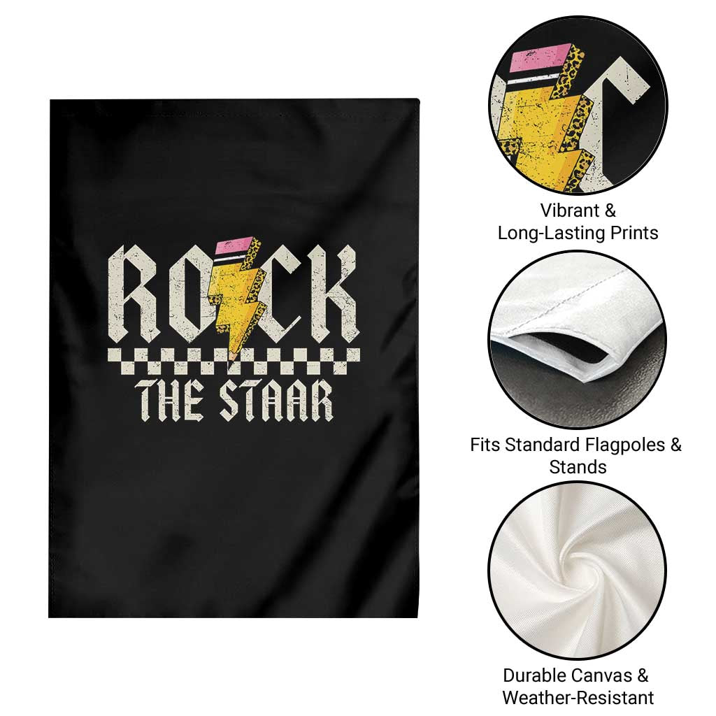 Rock The STAAR Day Garden Flag Texas Teacher Student Motivational Testing TS02 Print Your Wear