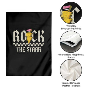 Rock The STAAR Day Garden Flag Texas Teacher Student Motivational Testing TS02 Print Your Wear