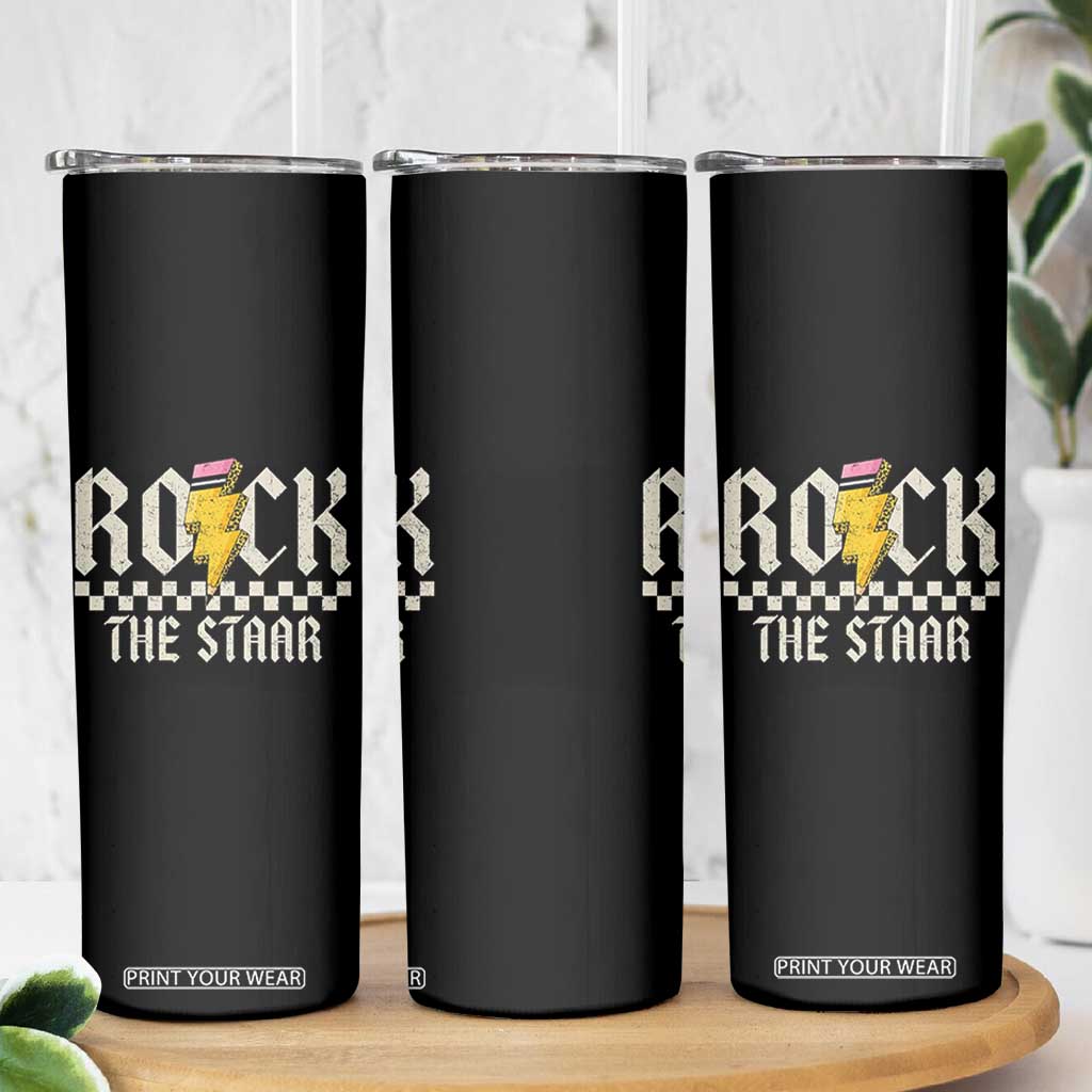 Rock The STAAR Day Skinny Tumbler Texas Teacher Student Motivational Testing TS02 Print Your Wear