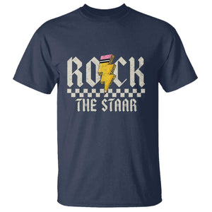 Rock The STAAR Day T Shirt Texas Teacher Student Motivational Testing TS02 Navy Print Your Wear