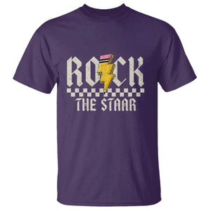 Rock The STAAR Day T Shirt Texas Teacher Student Motivational Testing TS02 Purple Print Your Wear