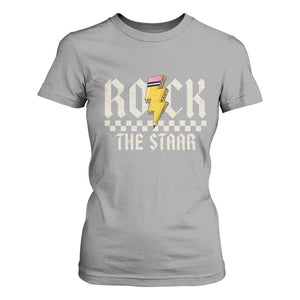 Rock The STAAR Day T Shirt For Women Texas Teacher Student Motivational Testing TS02 Sport Gray Print Your Wear