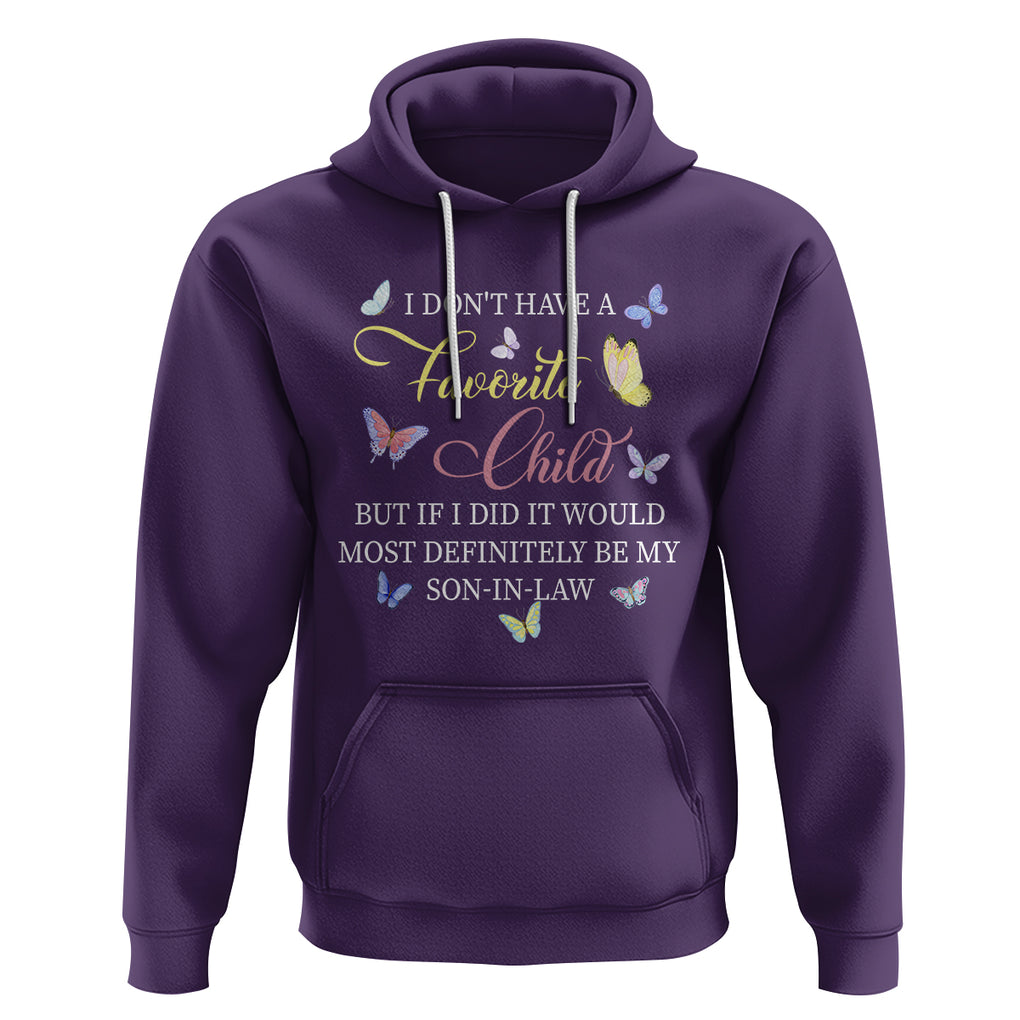 Son In Law Hoodie My Favorite Child Most Definitely My Son-In-Law Funny Retro TS02 Purple Printyourwear