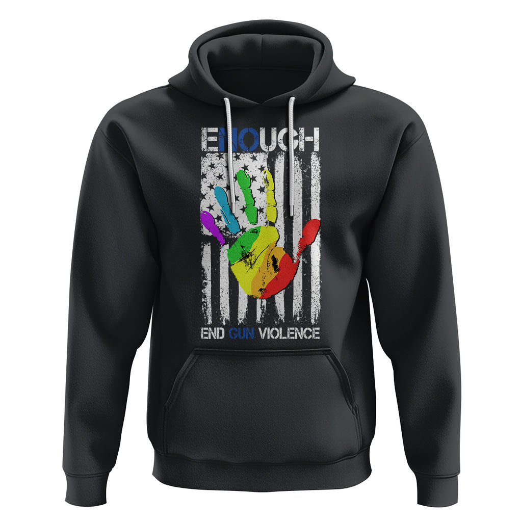 Gun Violence Awareness Hoodie Enough End Gun Violence Protect Our Children Orange Mom Dad TS02 Black Printyourwear