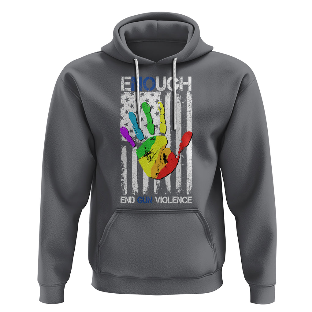 Gun Violence Awareness Hoodie Enough End Gun Violence Protect Our Children Orange Mom Dad TS02 Charcoal Printyourwear