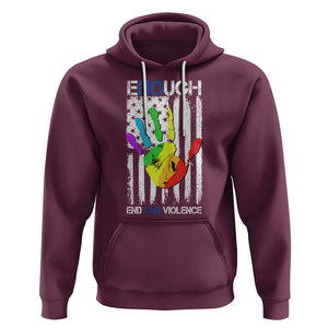Gun Violence Awareness Hoodie Enough End Gun Violence Protect Our Children Orange Mom Dad TS02 Maroon Printyourwear
