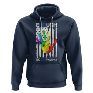Gun Violence Awareness Hoodie Enough End Gun Violence Protect Our Children Orange Mom Dad TS02 Navy Printyourwear